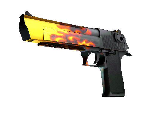Desert Eagle Blaze with distinctive flame design on barrel