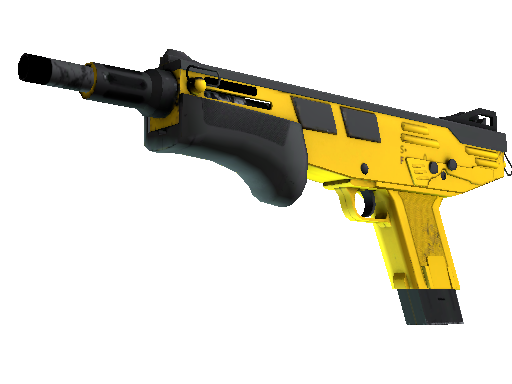 MAG-7 Bulldozer - bright construction-themed yellow skin CS2 for shotguns