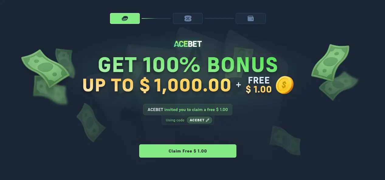 Acebet bonus promotions — 100% deposit bonus and wager race prizes